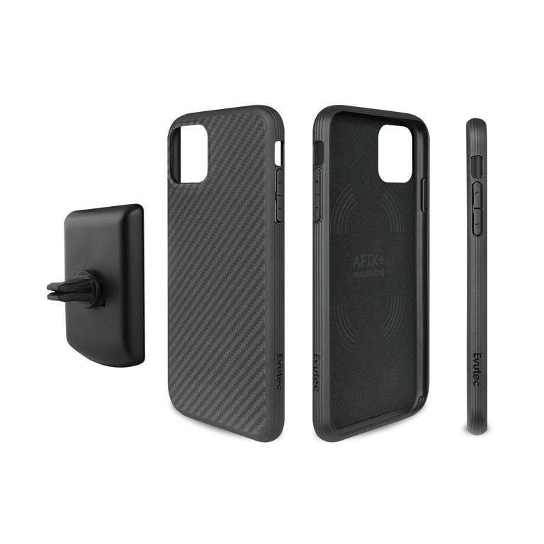 evutec aer karbon with afix for iphone xi max 2019 6 5 black