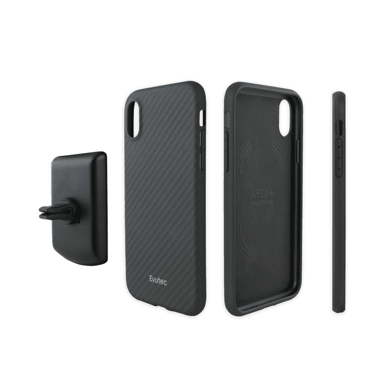 evutec aer karbon with afix for iphone xr 6 1 black