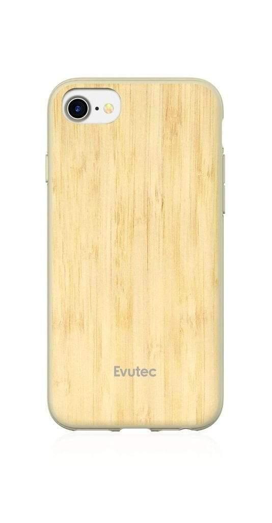 evutec aer wood with afix for iphone 8 7 6s 6 bamboo