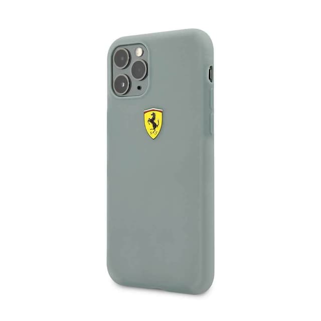 ferrari on track transparent silicone case with printed logo for iphone 11 pro green