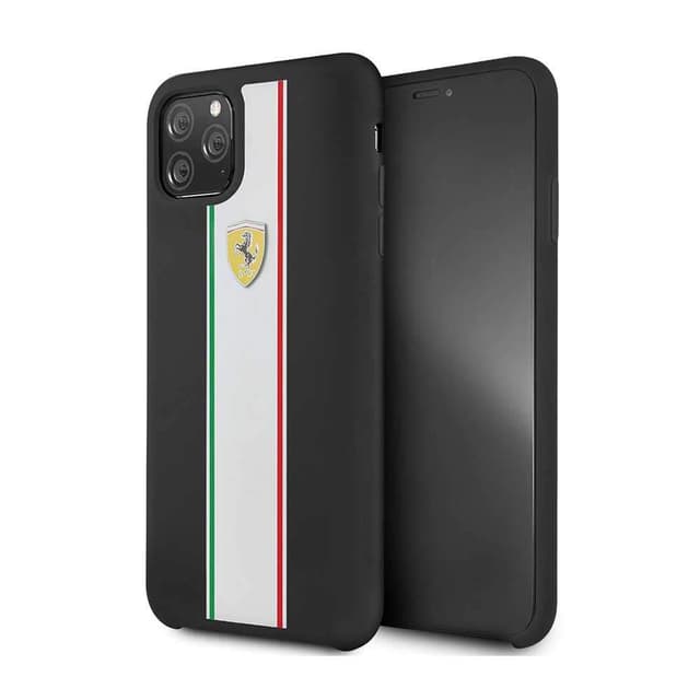 ferrari silicone case on track tripes for iphone 11 pro max black