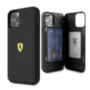 ferrari on track pc tpu case with cardslot magnetic clos for iphone 11 pro max black