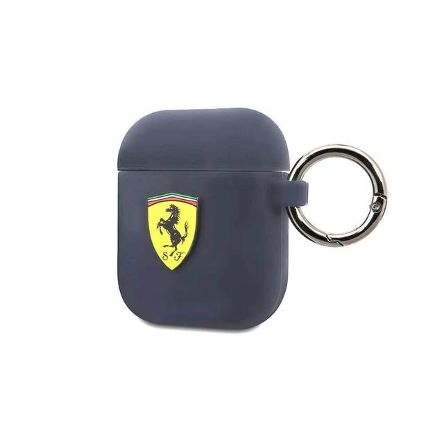 ferrari scuderia silicone case with ring for airpods 1 2 navy - SW1hZ2U6NDY5OTM=