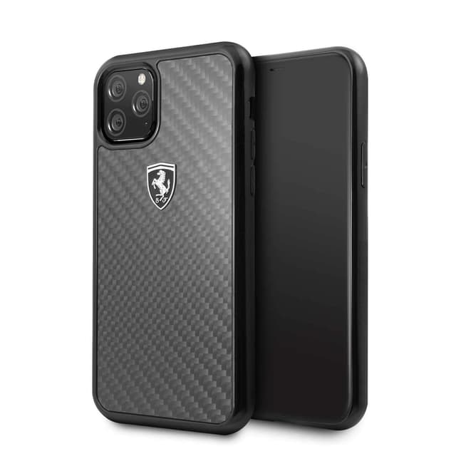ferrari heritage real carbon hard case for apple iphone 11 pro black