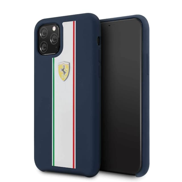 ferrari on track stripes silicon case iphone 11 pro navy