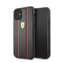 ferrari carbon pu leather hard case iphone 11 black