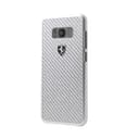 ferrari heritage real carbon hard case for galaxy s8 plus silver