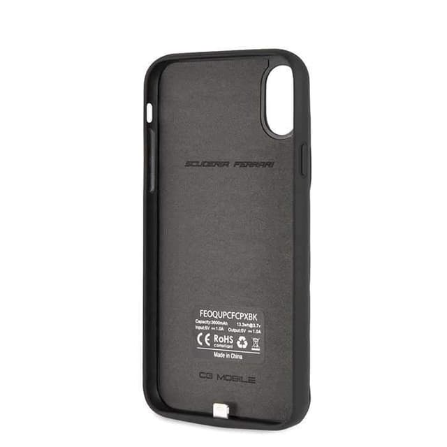 كفر شاحن سعة 3600 ملي أمبير لآيفون X/ Xs من Ferrari - أسود