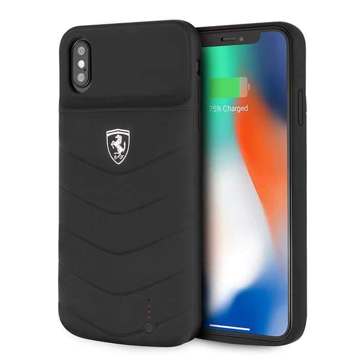 ferrari off track full cover power case 4000mah for iphone xs max black