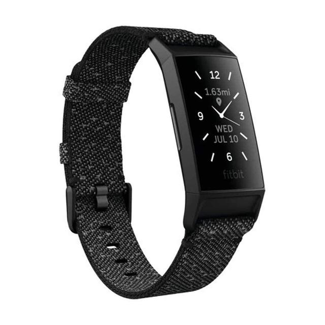 fitbit charge 4 fitness wristband with gps nfc se granite reflective woven black - SW1hZ2U6NjE4MDQ=