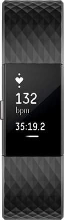 Fitbit Charge 2 Fitness Wristband With Heart Rate Tracker - Gunmetal ( L )