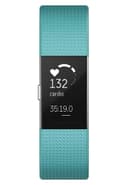 Fitbit Charge 2 Fitness Wristband With Heart Rate Tracker - Teal/Silver ( S )