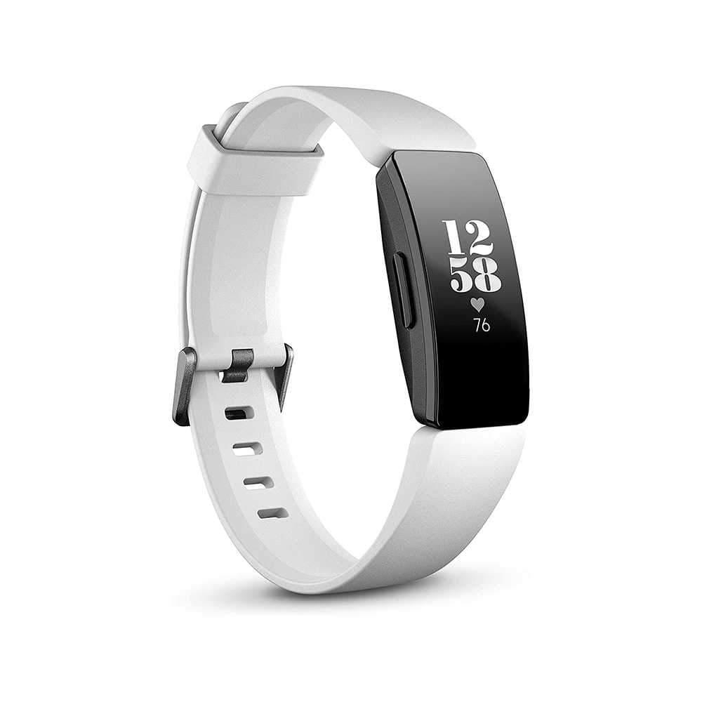 ساعة يد رياضية من Fitbit – أسود/ أبيض