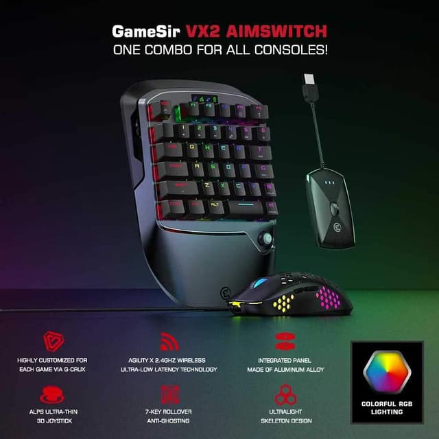 gamesir vx2 aimswitch gaming keypad combo