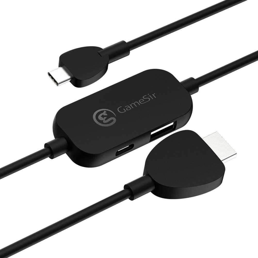 كابل جيم سيرGTV 120 من USB-Cإلى HDMI -اللون أسود