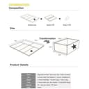 سرير أطفال GGUMBI Bumper Bed Lucky Star - عاجي