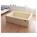 سرير أطفال متعدد الاستخدامات مقاس كبير Ggumbi Twin Star Extra Large - عاجي