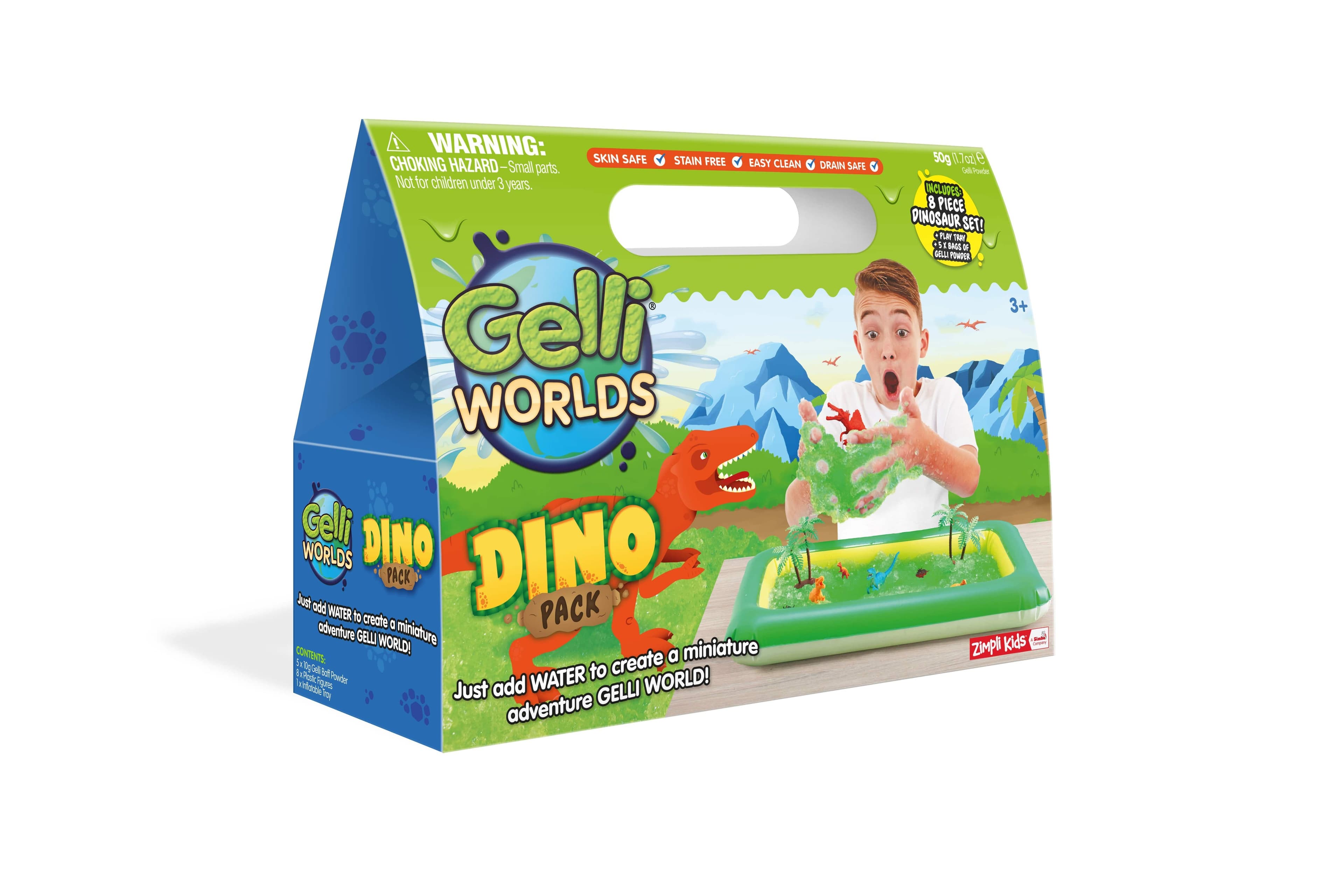 لعبة عالم الجيلي - أخضر glibbi-Zimpli kids - Gelli World Dino Pack