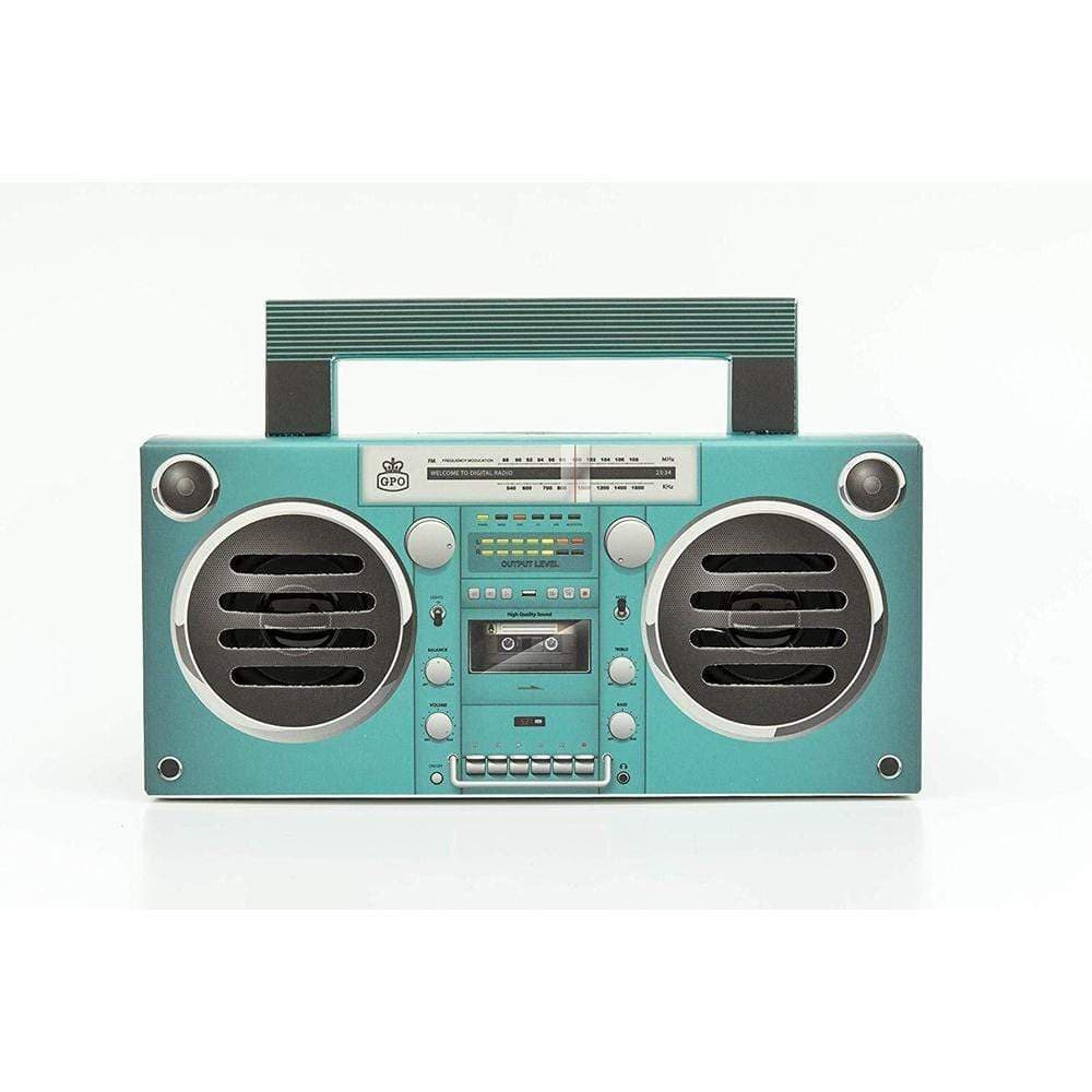 GPO Retro gpo bronx boombox bluetooth portable speaker aqua
