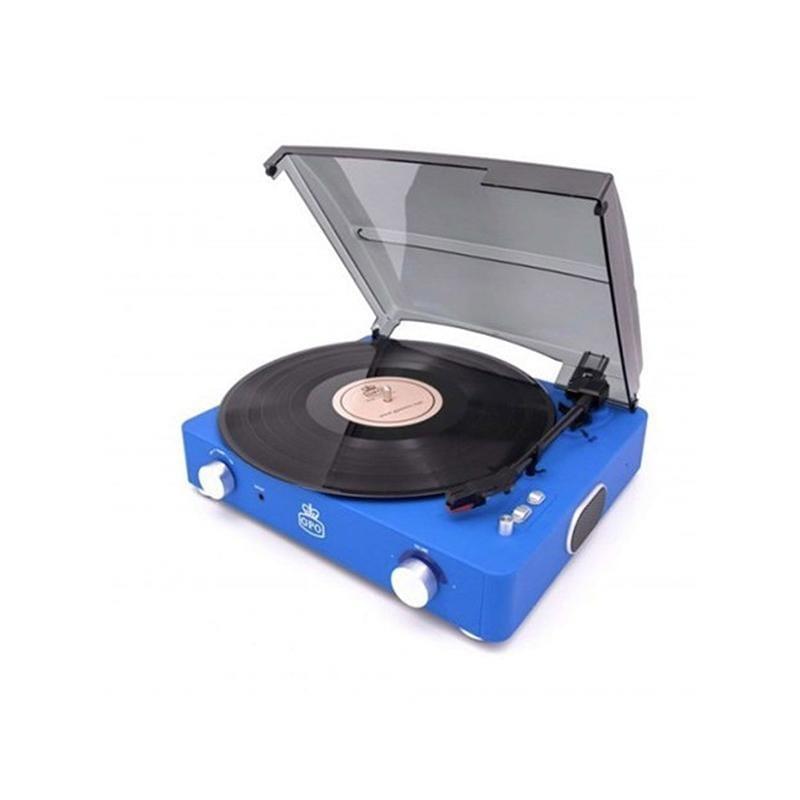 GPO Retro gpo stylo ii vinyl record player blue