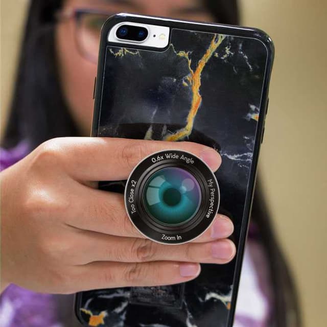  مقبض و حامل جوال على شكل عدسة كاميرا من غريبون Gripon Stand and Grip - Camera Lens