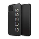 كفر Guess فاخر بشعار متعدد الألوان لآيفون 11 Pro Max - أسود - 327535