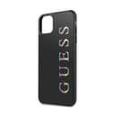 كفر Guess فاخر بشعار متعدد الألوان لآيفون 11 Pro Max - أسود - 59744