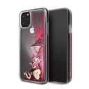 Guess Glitter Hard Case Hearts For Iphone 11 Pro Max - Rasberry