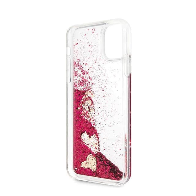 Guess Glitter Hard Case Hearts For Iphone 11 Pro Max - Rasberry