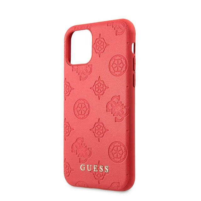 guess 4g peony pc tpu leather hard case iphone 11 pro red - SW1hZ2U6NDI1NTY=