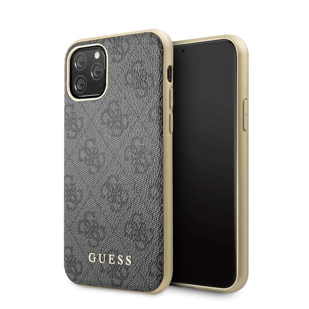 guess 4g hard case pc tpu for iphone 11 pro grey