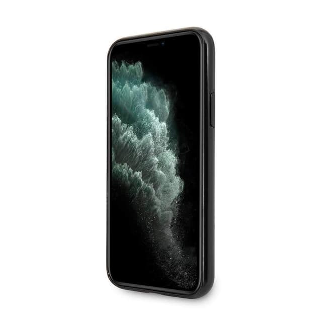 Guess Pc/Tpu Marble Design Case For Iphone 11 Pro Max - Black