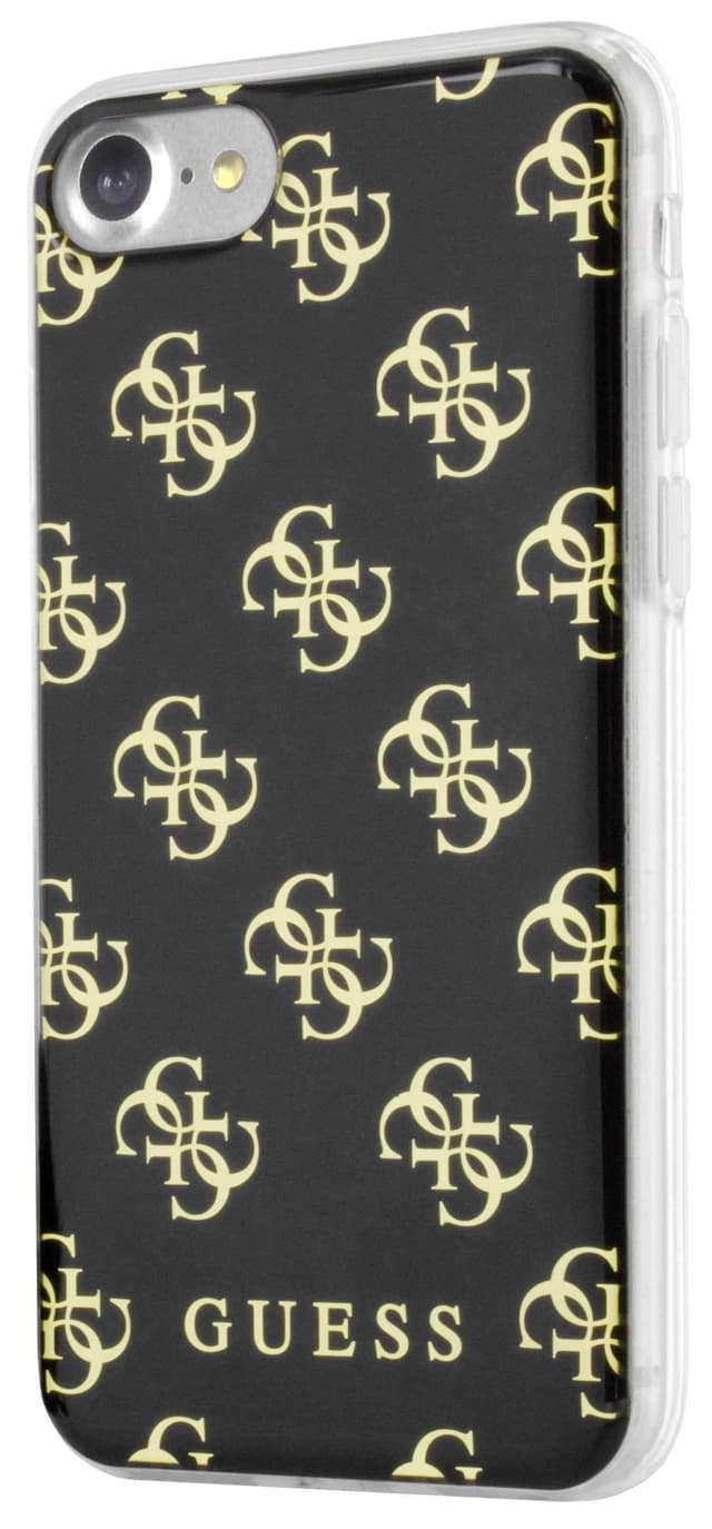 كفر جوال ايفون 7 من TPU من جيس 4G مع بومبومز بلون اسود Guess 4G TPU Case with Pompoms for iPhone 7 Black
