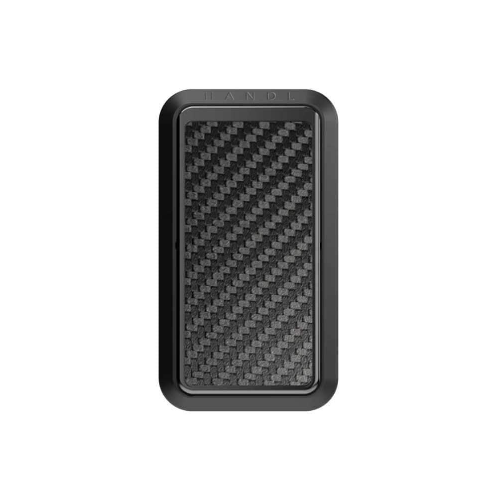 handl carbon fiber phone grip black carbon fiber