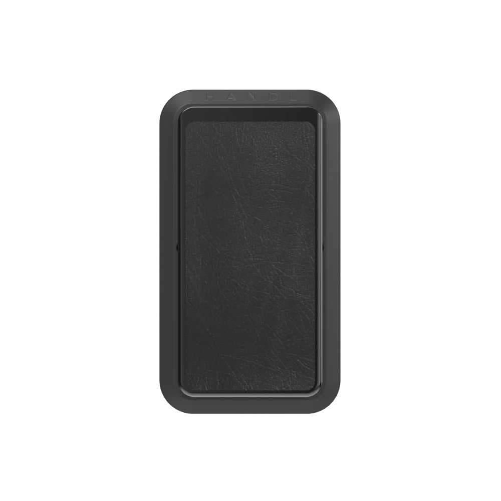 handl smoothe leather phone grip black electroplated black