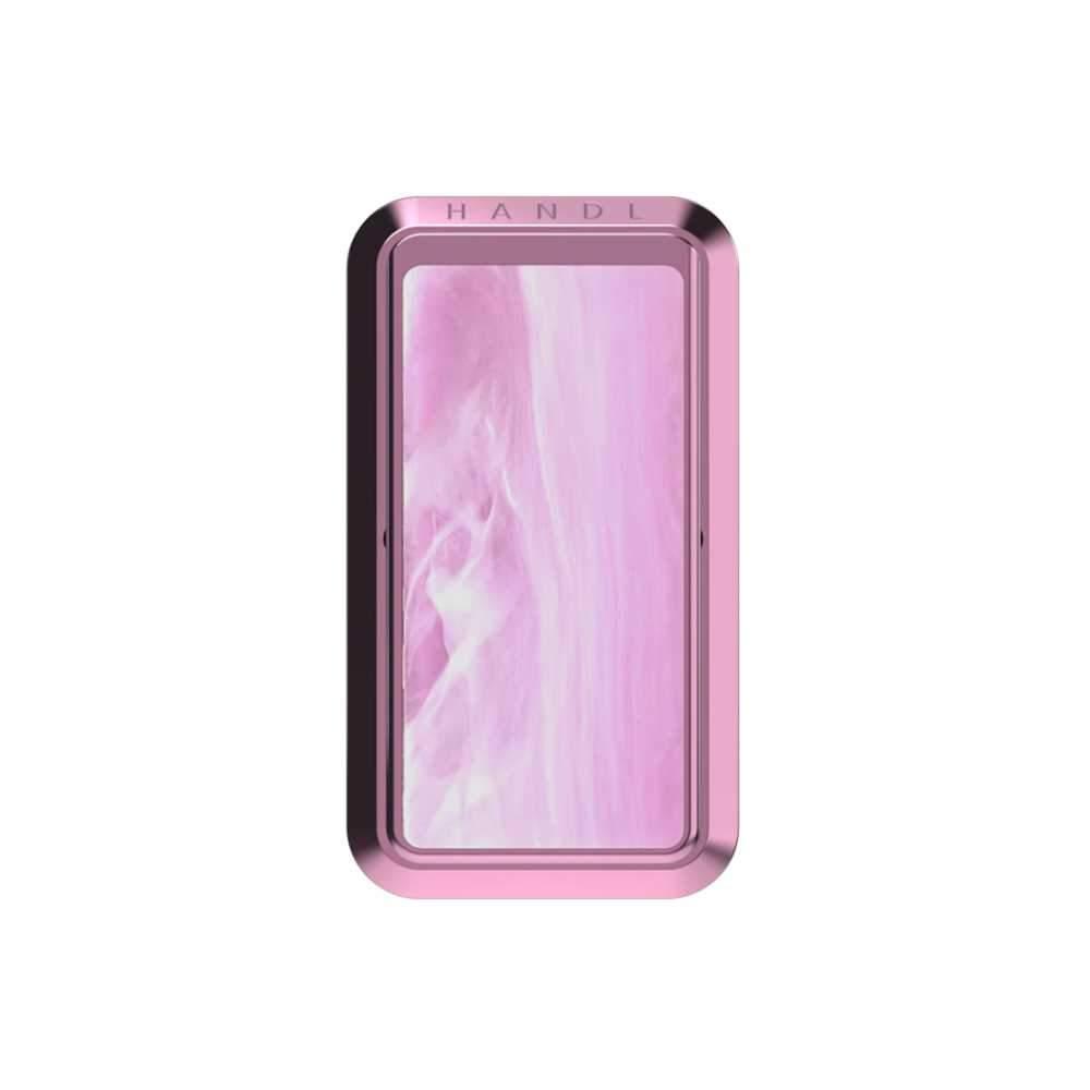 handl marble phone grip pink