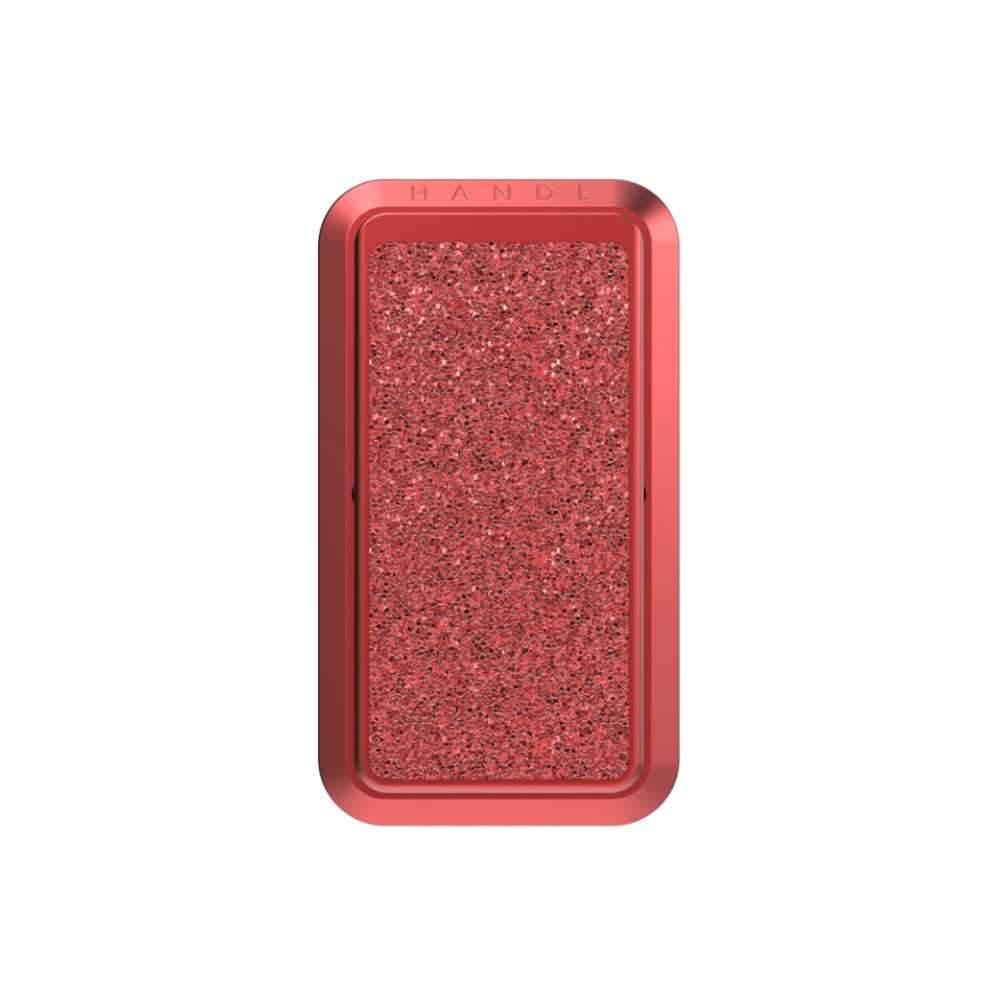 handl smoothe glitter phone grip red