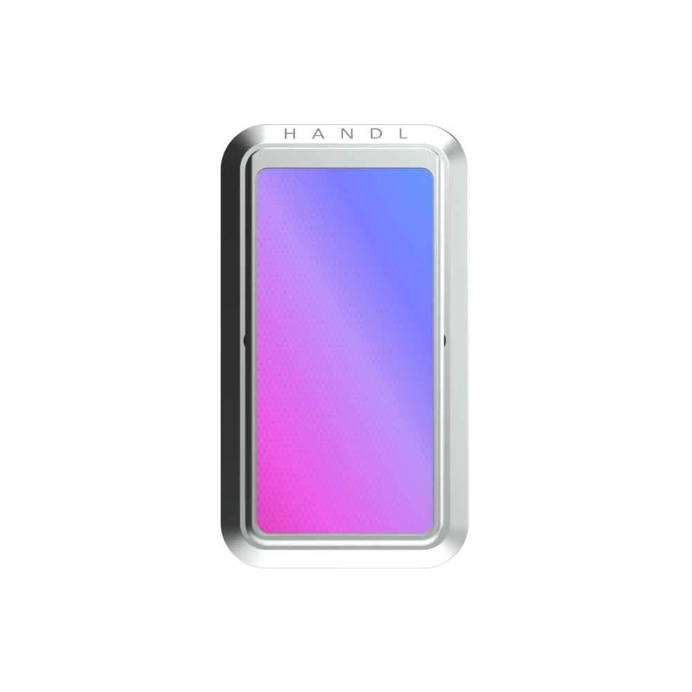 handl iridescent phone grip pink blue