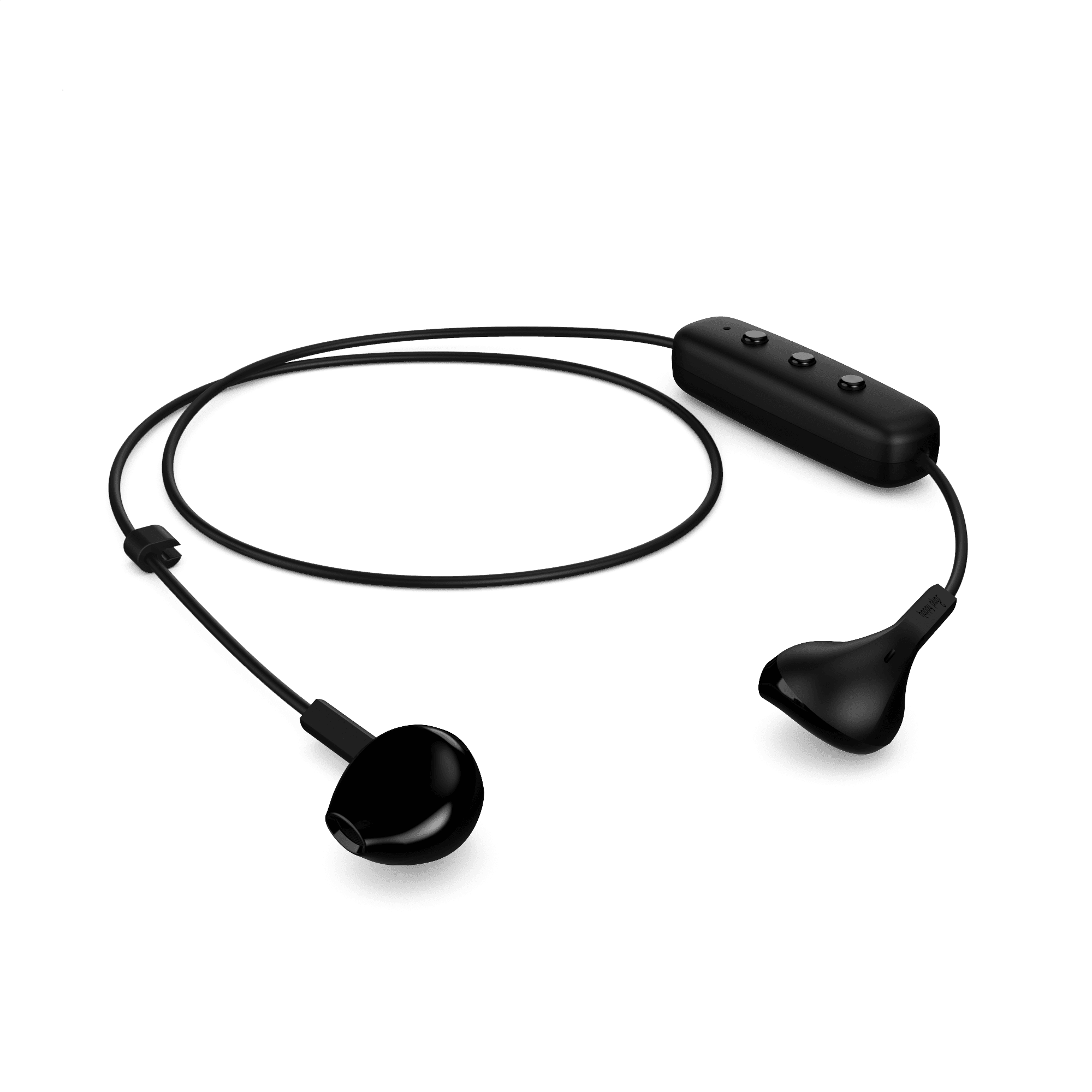 happy plugs earbud plus wireless black