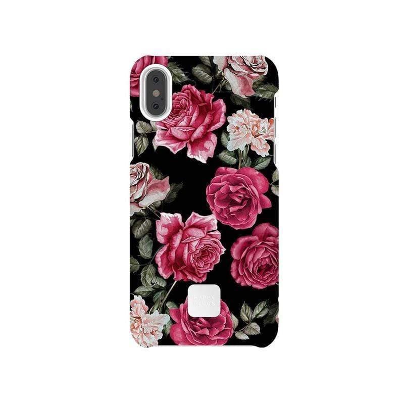 happy plugs slim case vintage roses for iphone x