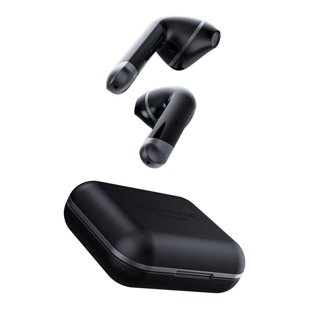 سماعات أذن لاسلكية باللون الأسود Happy Plugs - Air 1 True Wireless  Earbuds - Black