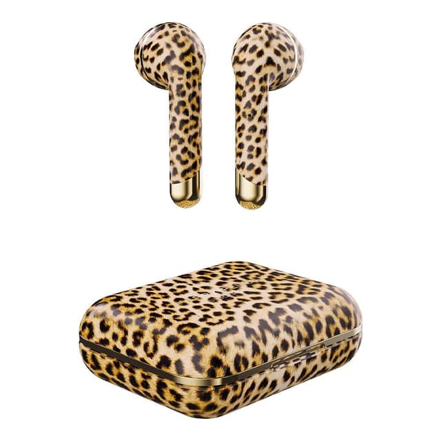 happy plugs air 1 true wireless earbuds limited edition leopard
