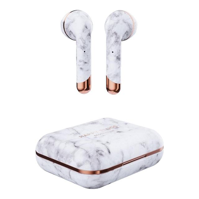 سماعات أذن لاسلكية أبيض رخامي Happy Plugs - Air 1 True Wireless Earbuds - limited Edition - White Marble - SW1hZ2U6NTY4NzY=