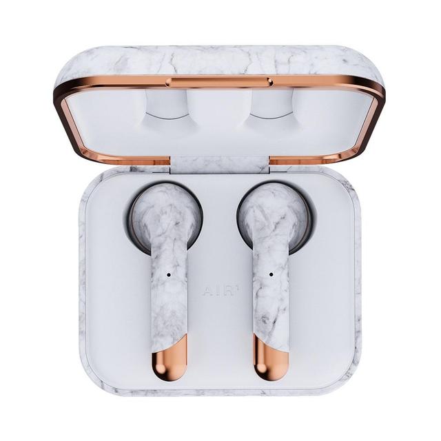 سماعات أذن لاسلكية أبيض رخامي Happy Plugs - Air 1 True Wireless Earbuds - limited Edition - White Marble - SW1hZ2U6NTY4Nzc=