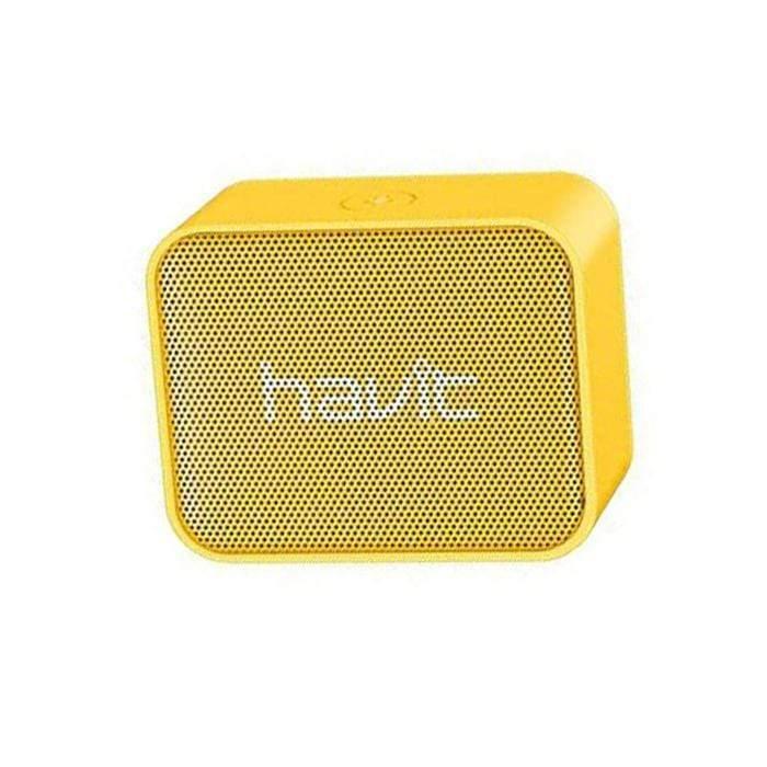 havit mini bluetooth speaker yellow