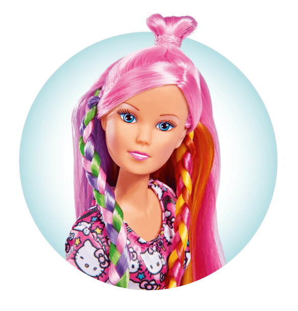 لعبة دمية هلو كيتي مع فرشاة شعر SIMBA - HK SL Hairplay
