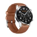 huawei smart watch gt 2 stainless steel with pebble brown strap