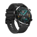 huawei smart watch gt 2 matte black with flouroelastomer black strap