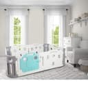 حباسه اطفال مانعة للانزلاق بباب مع قفل آمان أبيض ايفام Ifam White With Non-Sip Safety Lock Baby Room Expand
