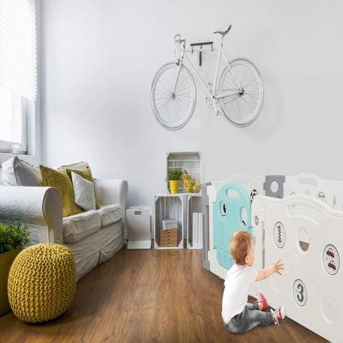 حباسه اطفال مانعة للانزلاق بباب مع قفل آمان أبيض ايفام Ifam White With Non-Sip Safety Lock Baby Room Expand